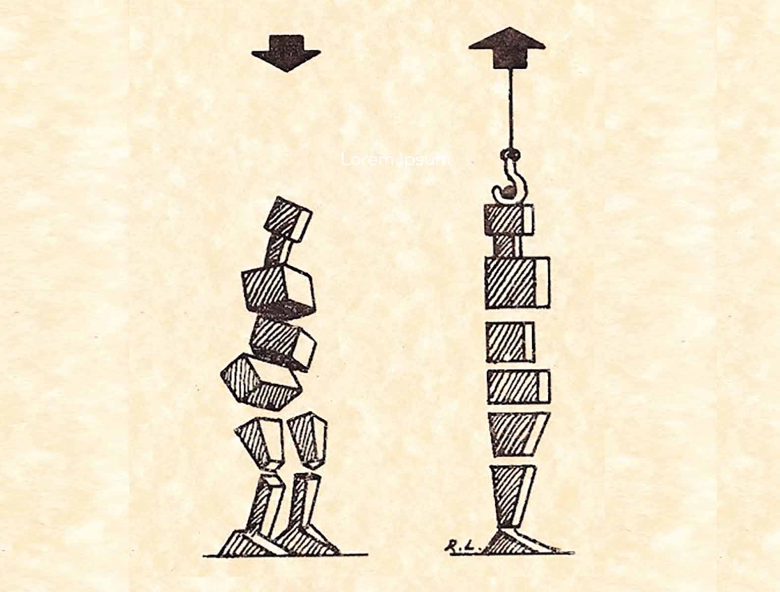 verticality blocks in alignment